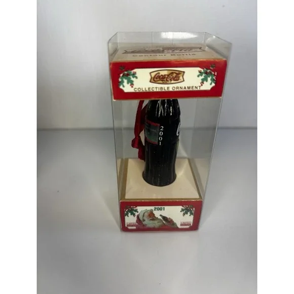 Vintage‎ European Style Coca Cola Bottle Glass Christmas Ornament - lot of 5 - Picture 6 of 12